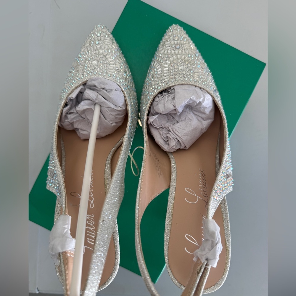 Lauren Lorraine Rachel Silver Heel Size 9 - Picture 5 of 7
